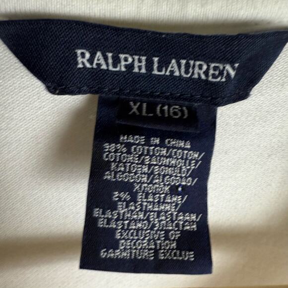 Ralph Lauren White Short Sleeve Embroidered Logo Sporty Polo Shirt Mini Dress XL - Picture 8 of 9